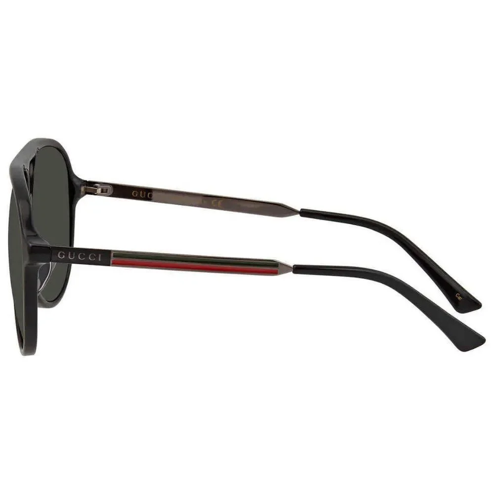 NEW Gucci Grey Aviator Men's Sunglasses